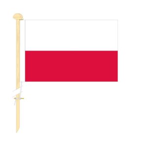 Tafelvlag Polen afm. 10x15cm