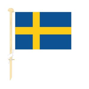 Tafelvlag Zweden afm. 10x15cm