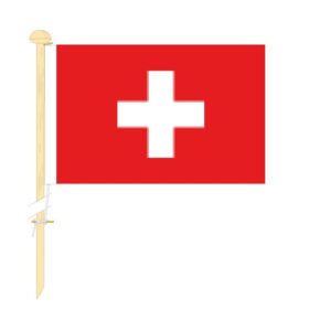 Tafelvlag Zwitserland afm. 10x15cm
