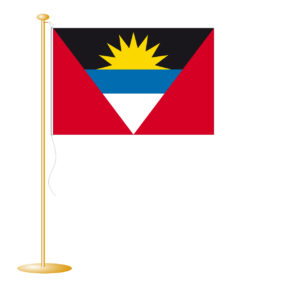 Tafelvlag Antigua afm. 10x15cm