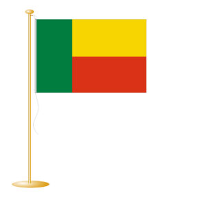 Tafelvlag Benin afm. 10x15cm