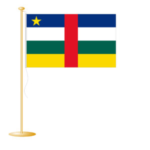 Tafelvlag Centraal Afrika afm. 10x15cm