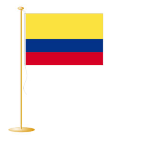 Tafelvlag Colombia afm. 10x15cm