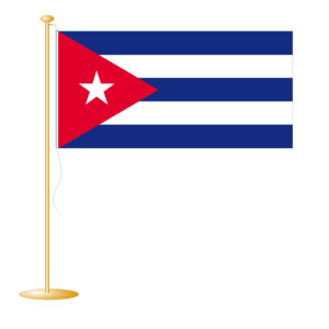 Tafelvlag Cuba afm. 10x15cm