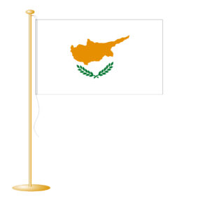 Tafelvlag Cyprus afm. 10x15cm