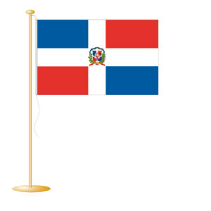Tafelvlag Dominicaanse Republiek afm. 10x15cm