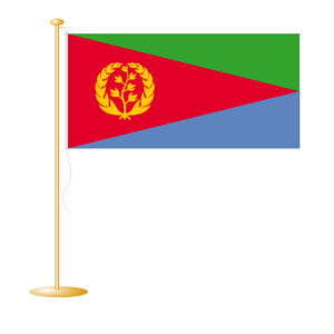 Tafelvlag Eritrea afm. 10x15cm