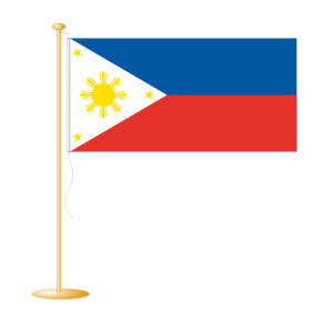 Tafelvlag Filippijnen afm. 10x15cm