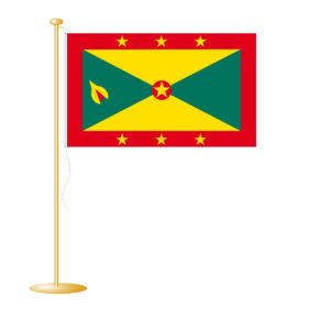 Tafelvlag Grenada afm. 10x15cm