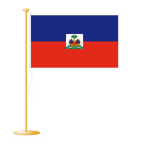 Tafelvlag Haiti afm. 10x15cm