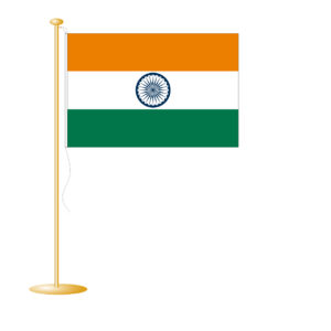 Tafelvlag India afm. 10x15cm