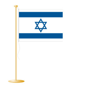 Tafelvlag Israël afm. 10x15cm
