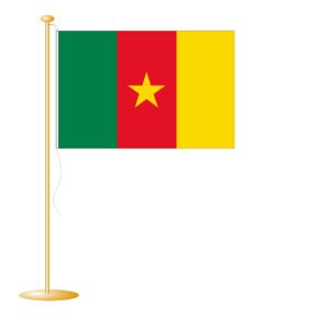 Tafelvlag Kameroen afm. 10x15cm