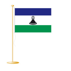 Tafelvlag Lesotho afm. 10x15cm
