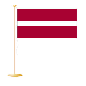 Tafelvlag Letland afm. 10x15cm