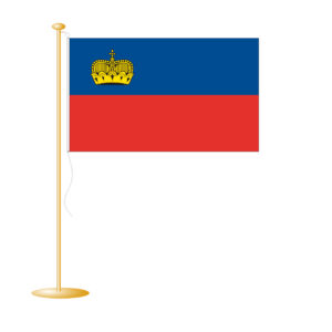 Tafelvlag Liechtenstein afm. 10x15cm