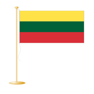 Tafelvlag Litouwen afm. 10x15cm
