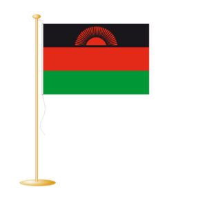 Tafelvlag Malawi afm. 10x15cm