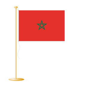 Tafelvlag Marokko afm. 10x15cm