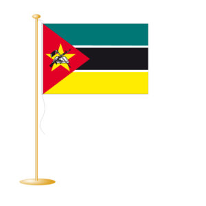 Tafelvlag Mozambique afm. 10x15cm