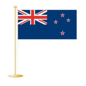 Tafelvlag Nieuw-Zeeland afm. 10x15cm
