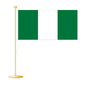 Tafelvlag Nigeria afm. 10x15cm
