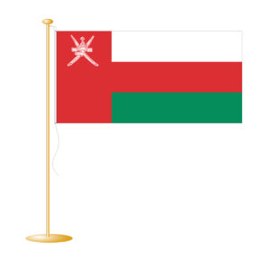 Tafelvlag Oman afm. 10x15cm