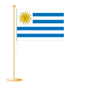 Tafelvlag Uruguay afm. 10x15cm