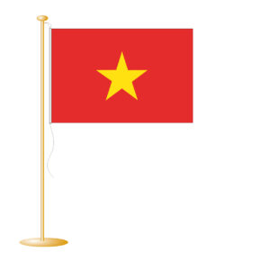 Tafelvlag Vietnam afm. 10x15cm
