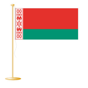 Tafelvlag Wit-Rusland (Belarus) afm. 10x15cm