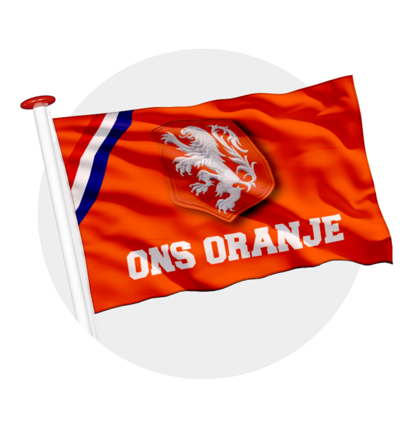 Ek Vlag - Wk Vlag - Nederlandse Elftal vlag - Vlag Ons Oranje
