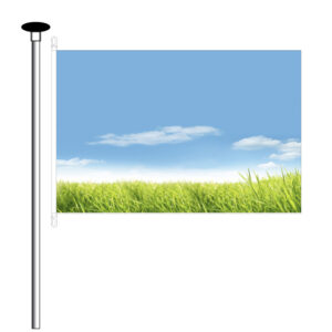 Hijsvlag / Mastvlag afm. 200x300cm - 7 meter mast of hoger